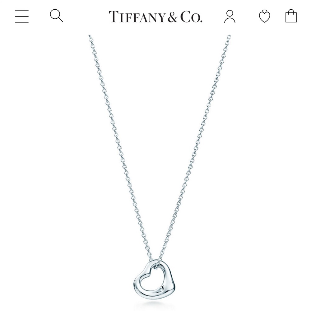 Tiffany Open Heart Pendant necklace